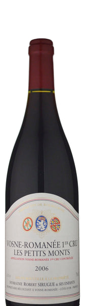Domaine Robert Sirugue Vosne-Romanee Les Petits Monts 1er Cru Burgundy 2006