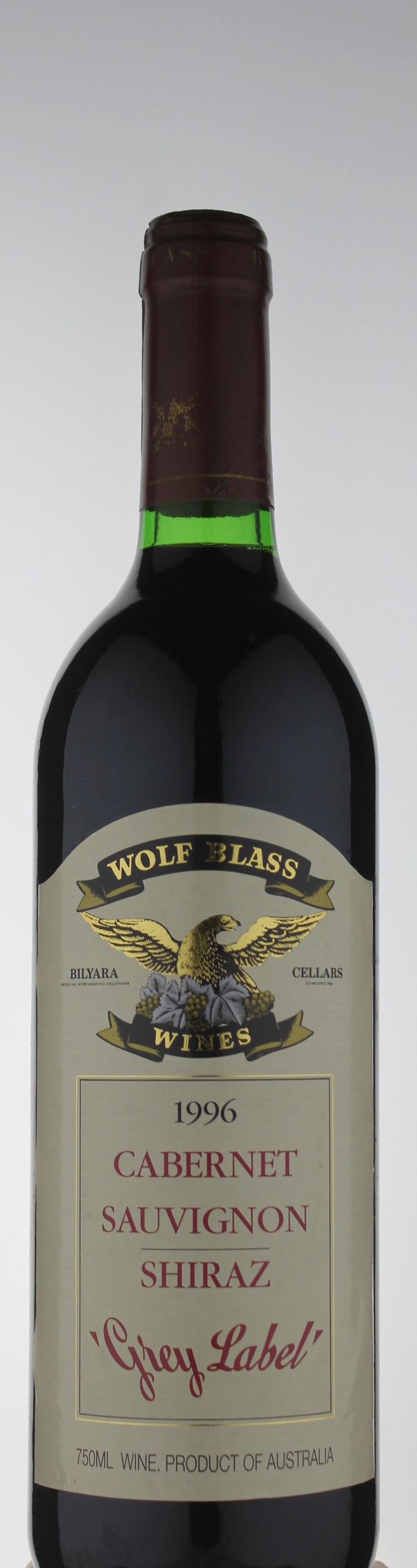 Wolf Blass Grey Label Cabernet Shiraz 1996