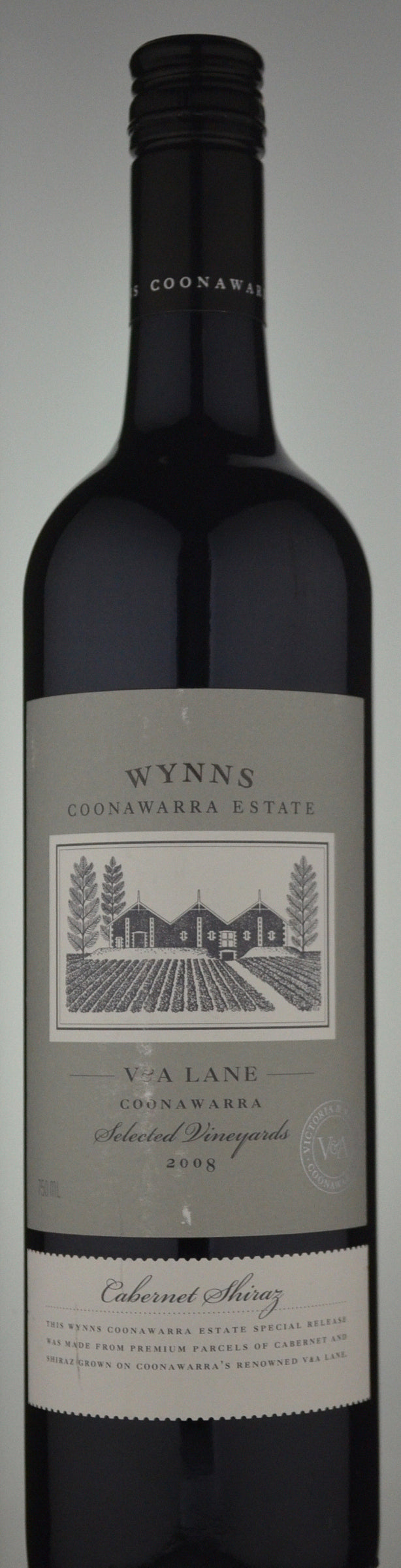 Wynns Coonawarra Estate V & A Lane Selected Vineyards Cabernet Shiraz 2008
