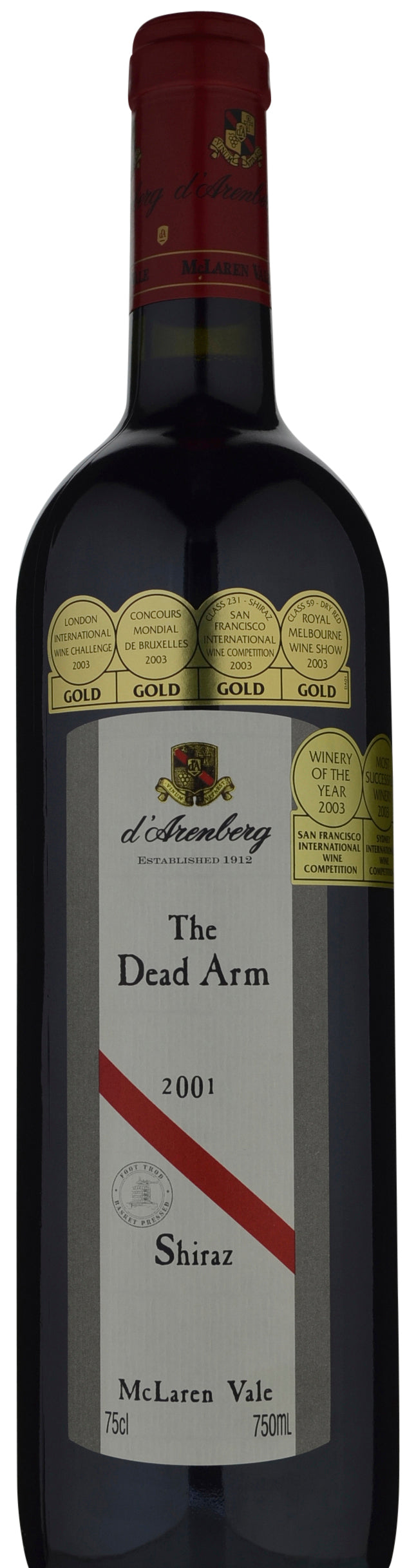 d'Arenberg The Dead Arm Shiraz 2001
