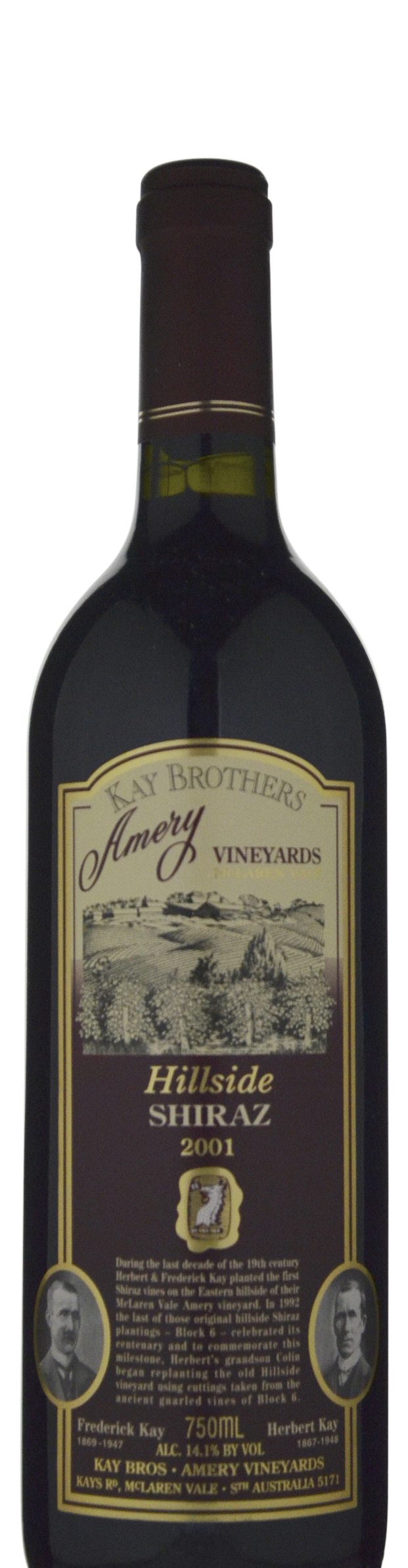 Kay Brothers Amery Vineyards Hillside Shiraz 2001