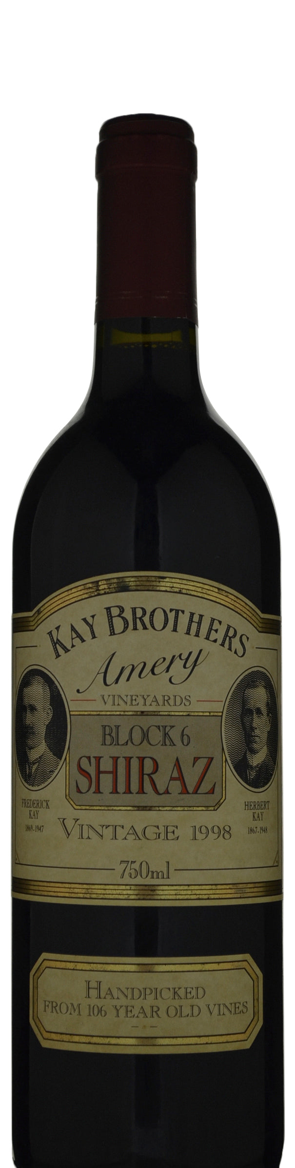 Kay Brothers Amery Vineyards Block 6 Old Vine Shiraz 1998