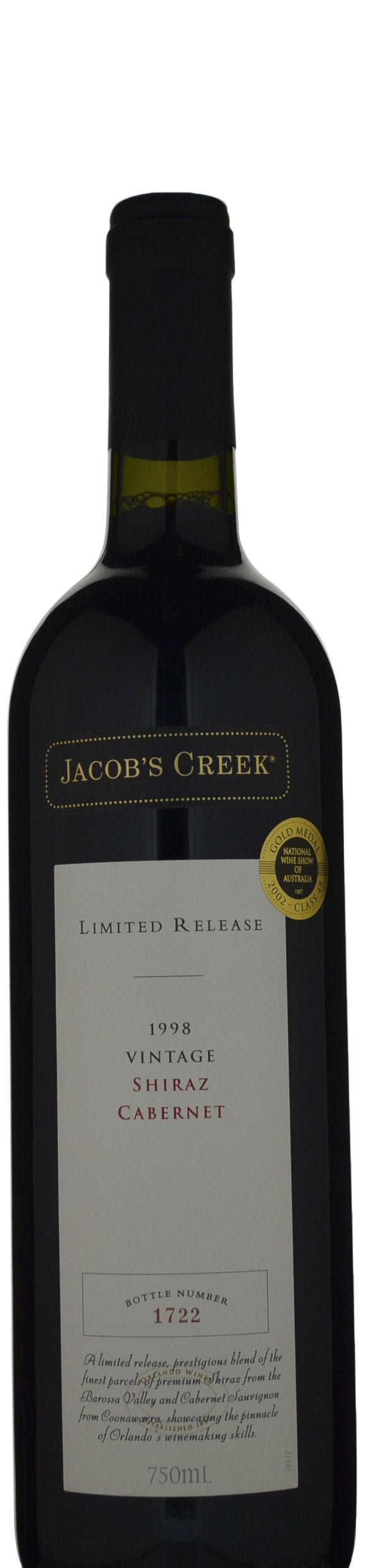 Jacob's Creek Limited Release Shiraz Cabernet 1998