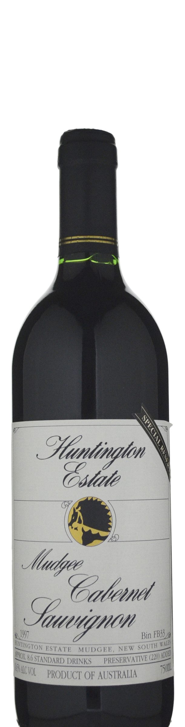 Huntington Estate Special Reserve Cabernet Sauvignon 1997