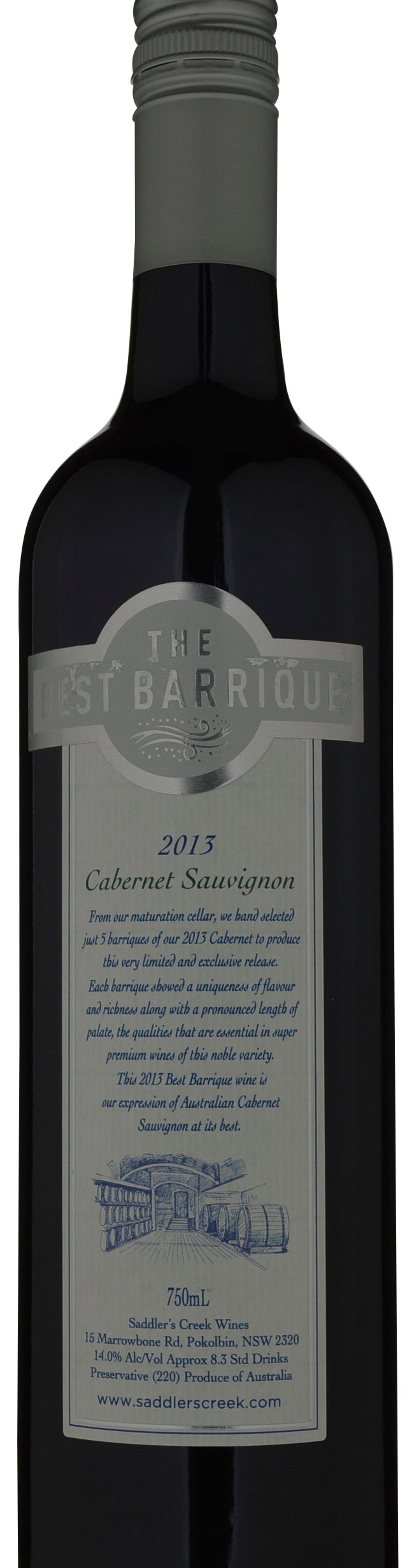Saddler's Creek Wines Best Barrique Cabernet Sauvignon 2013