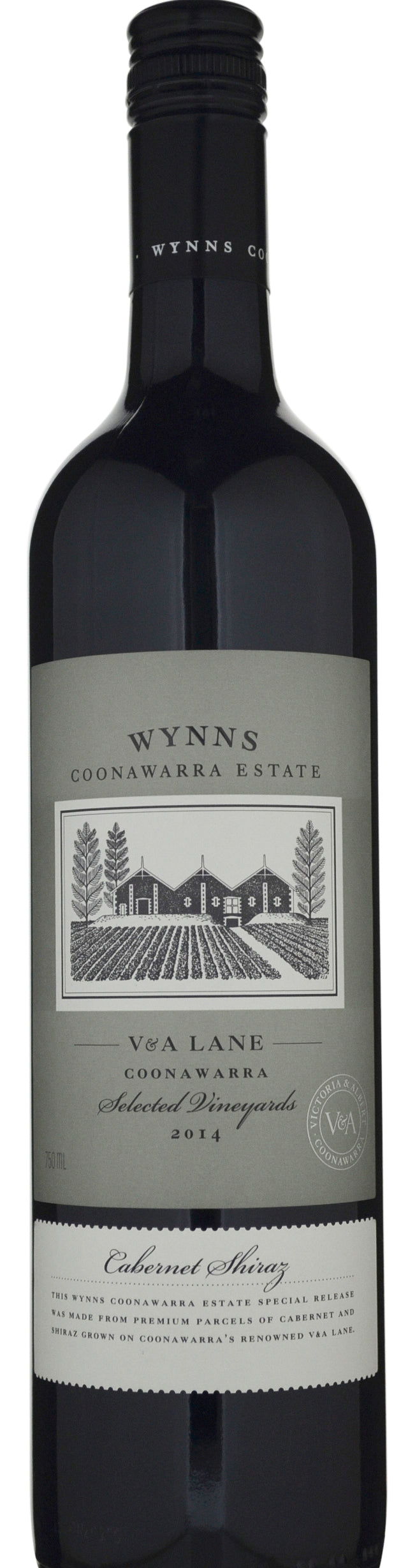 Wynns Coonawarra Estate V & A Lane Selected Vineyards Cabernet Shiraz 2014