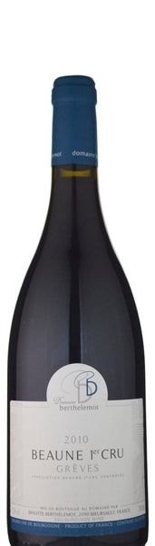 Domaine Berthelemot Beaune Greves 1er Cru Burgundy 2010