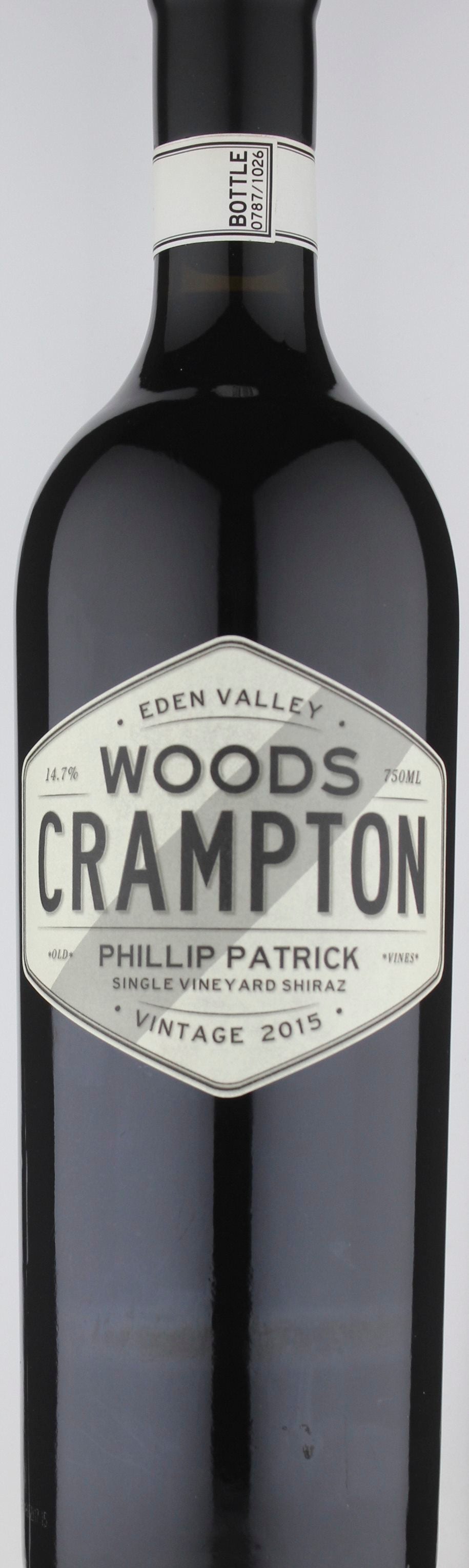 Woods Crampton Wines Phillip Patrick Single Vineyard Shiraz 2015